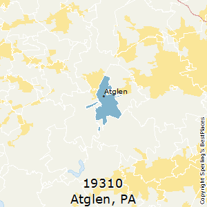 Atglen,Pennsylvania County Map