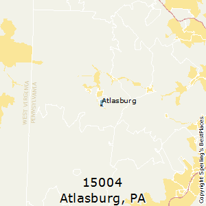 Atlasburg,Pennsylvania County Map