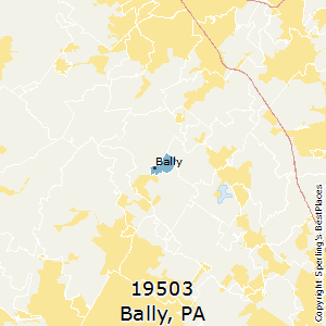 Bally,Pennsylvania County Map