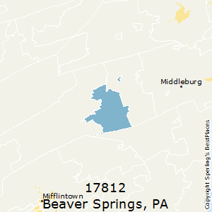 Beaver_Springs,Pennsylvania County Map