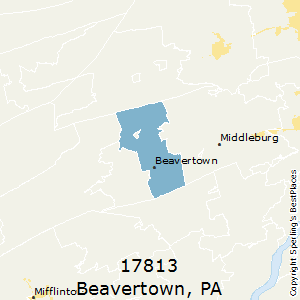 Beavertown,Pennsylvania County Map