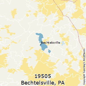 Bechtelsville,Pennsylvania County Map