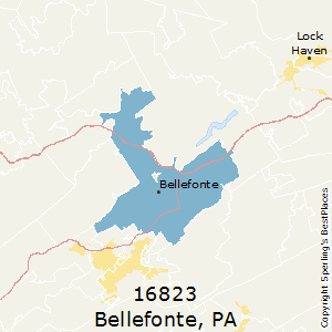 Bellefonte,Pennsylvania County Map