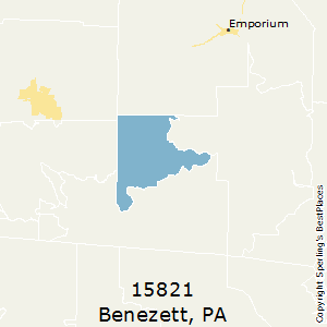 Benezett,Pennsylvania County Map