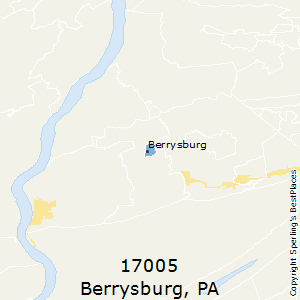 Berrysburg,Pennsylvania County Map