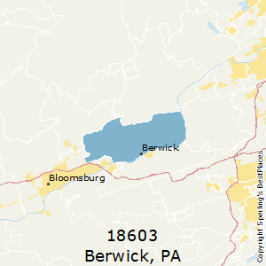 Berwick,Pennsylvania County Map