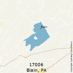Blain,Pennsylvania County Map