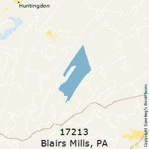 Blairs_Mills,Pennsylvania County Map