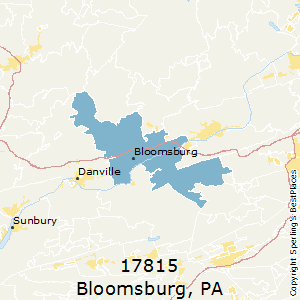 Bloomsburg,Pennsylvania County Map