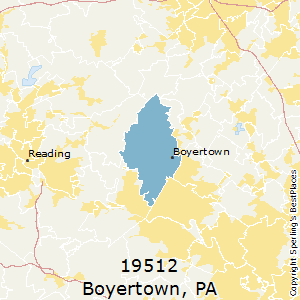 Boyertown,Pennsylvania County Map