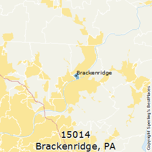 Brackenridge,Pennsylvania County Map