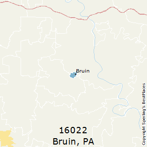 Bruin,Pennsylvania County Map
