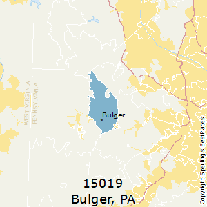 Bulger,Pennsylvania County Map