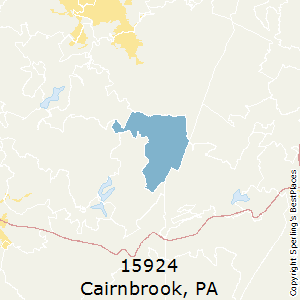 Cairnbrook,Pennsylvania County Map