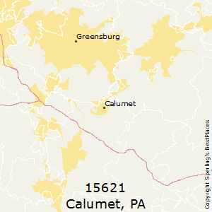 Calumet,Pennsylvania County Map