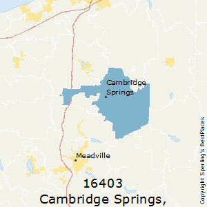 Cambridge_Springs,Pennsylvania County Map