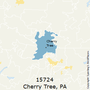 Cherry_Tree,Pennsylvania County Map