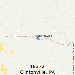 Clintonville,Pennsylvania County Map