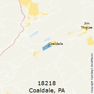 Coaldale,Pennsylvania County Map