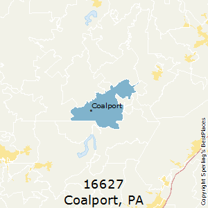 Coalport,Pennsylvania County Map