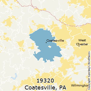 Coatesville,Pennsylvania County Map