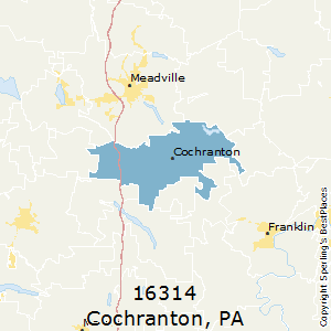 Cochranton,Pennsylvania County Map