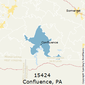 Confluence,Pennsylvania County Map