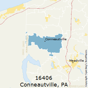 Conneautville,Pennsylvania County Map