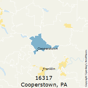 Cooperstown,Pennsylvania County Map