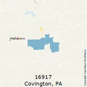 Covington,Pennsylvania County Map