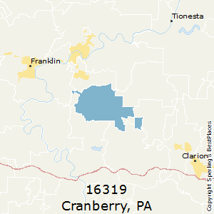 Cranberry,Pennsylvania County Map