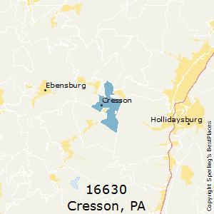 Cresson,Pennsylvania County Map
