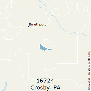 Crosby,Pennsylvania County Map