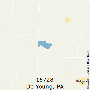 De_Young,Pennsylvania County Map