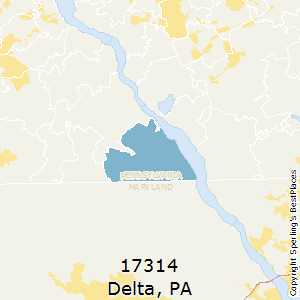 Delta,Pennsylvania County Map