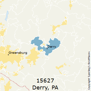 Derry,Pennsylvania County Map