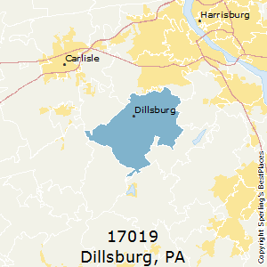 Dillsburg,Pennsylvania County Map