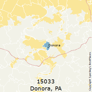 Donora,Pennsylvania County Map