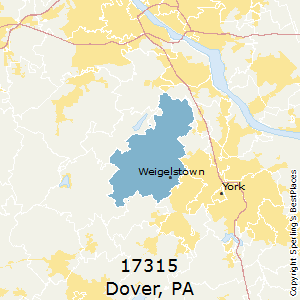 Dover,Pennsylvania County Map