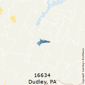 Dudley,Pennsylvania(16634) Zip Code Map
