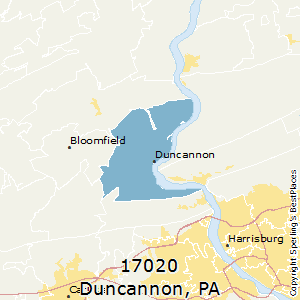 Duncannon,Pennsylvania County Map