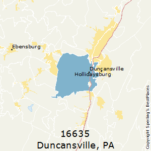 Duncansville,Pennsylvania County Map
