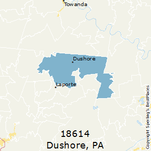 Dushore,Pennsylvania County Map