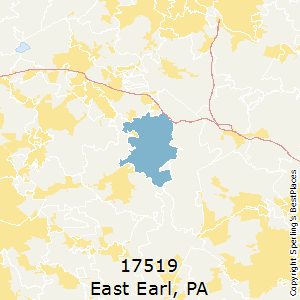 East_Earl,Pennsylvania County Map