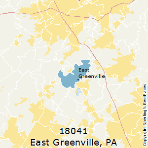 East_Greenville,Pennsylvania County Map