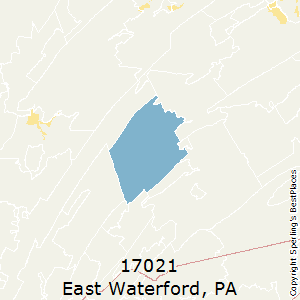 East_Waterford,Pennsylvania County Map