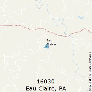 Eau_Claire,Pennsylvania County Map