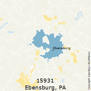 Ebensburg,Pennsylvania County Map