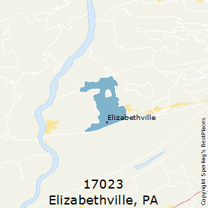 Elizabethville,Pennsylvania County Map
