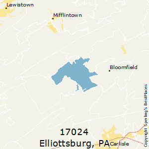 Elliottsburg,Pennsylvania County Map